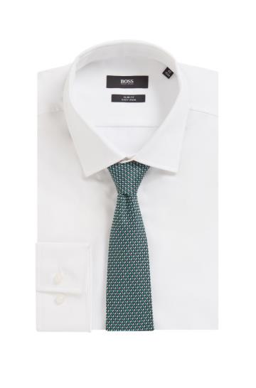 Krawaty BOSS Silk Zielone Męskie (Pl40108)
